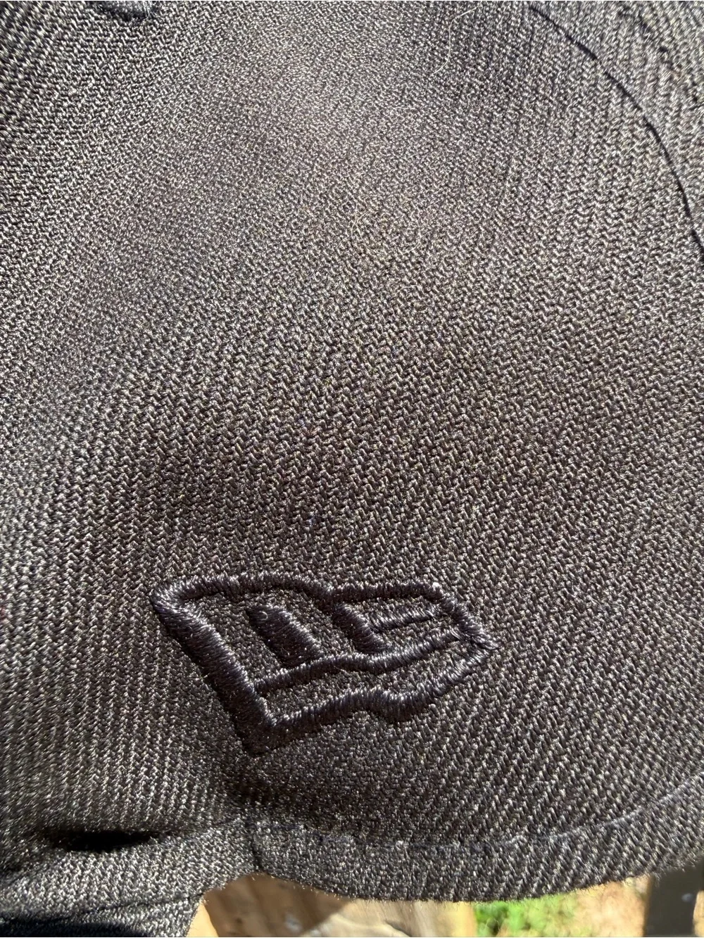 Men's Black Baseball Cap with Raised 'B' Embroidery size 7 3/4 Blackout Baseball